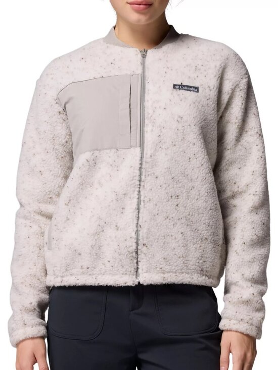 Columbia Jackets & Blazers - Columbia Women's Stellar Path Fleece Bomber Full Zip - Color: Dark Stone/Flint